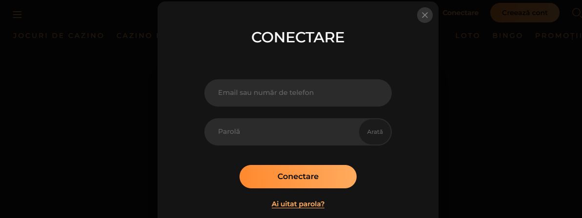 Inicia sesión con tu correo electrónico o número de teléfono para acceder a todos los juegos y bonos disponibles